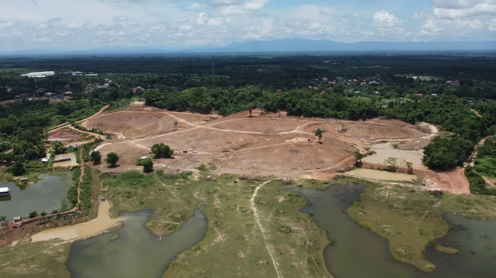 Cleared Land with Roads Visible